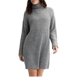 Women's Sonoma Goods For Life® Turtleneck Sweater Dress Gray Size L NWT